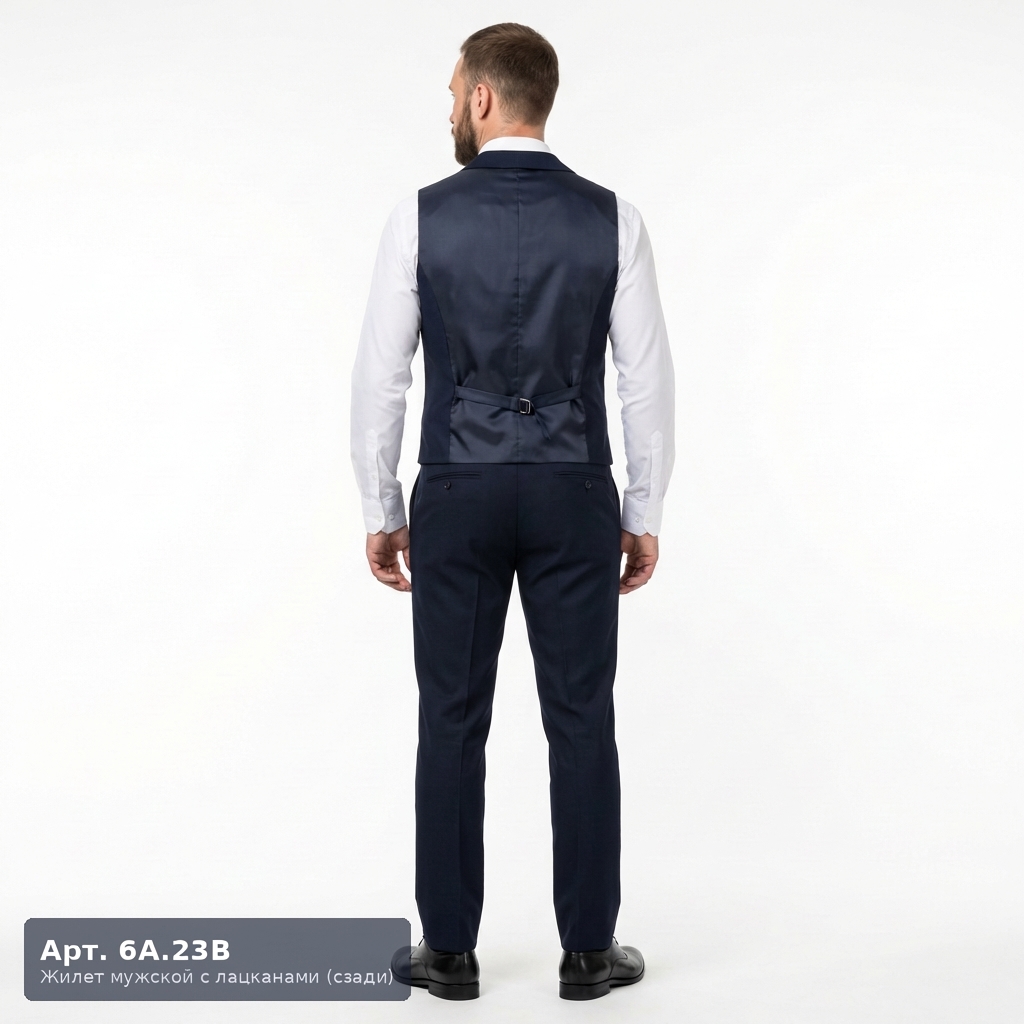 Жилет мужской форменный 6А.23Б (на молнии) 2