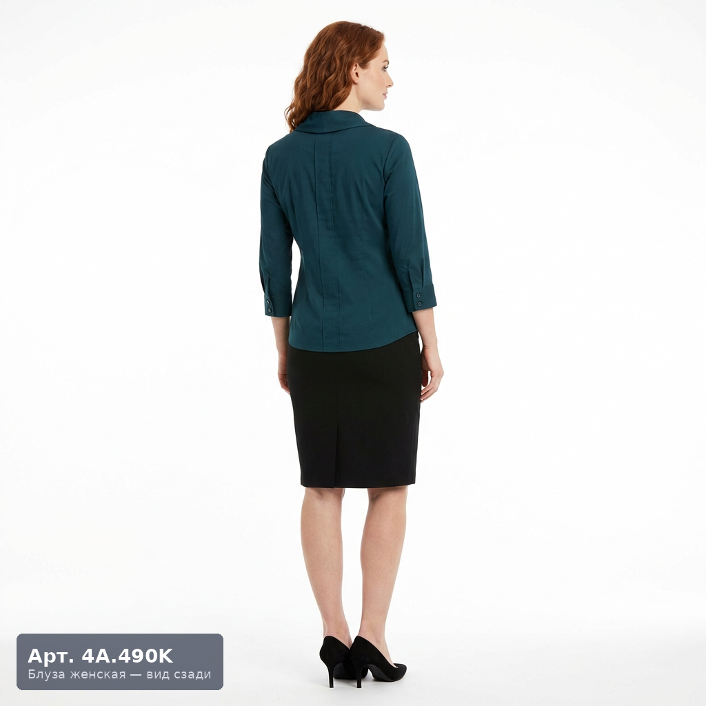 Блуза женская форменная 4А.490К (с воротником-стойкой) 2