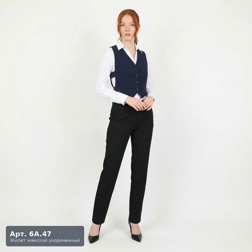 Жилет женский укороченный 6А.47