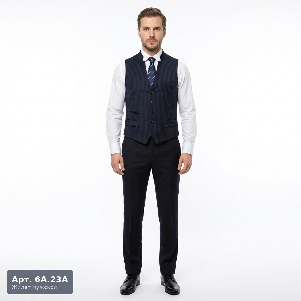 Жилет мужской форменный 6А.23А (с отделкой)